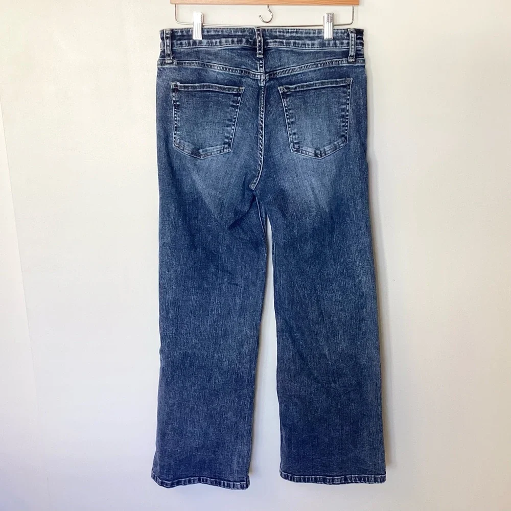 Kut From The Kloth Jean High Rise Wide Leg Jeans in Punctual - 10 - Picture 8 of 12